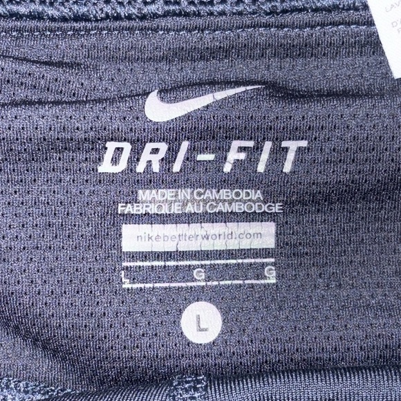 Nike Dri Fit Running Cropped Legging Navy/Blue Size Large - Picture 11 of 15